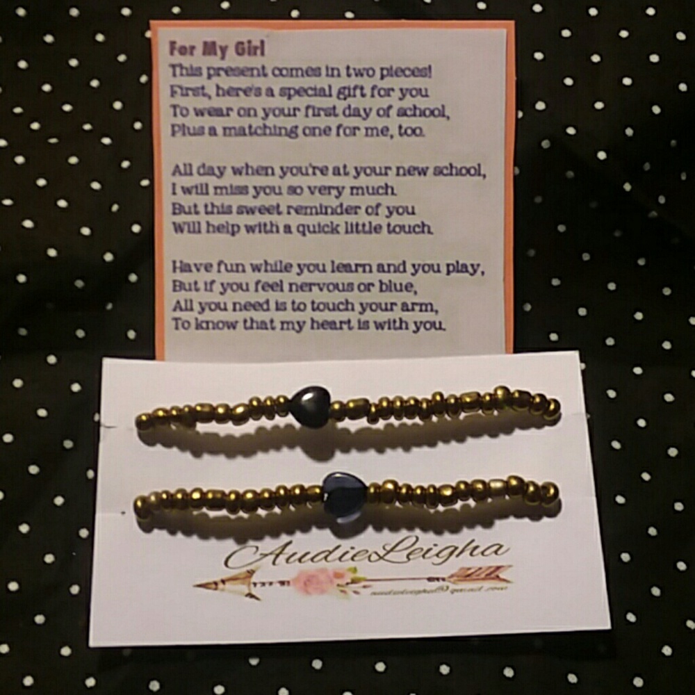 ☆Back to School Mother Daughter Bracelets